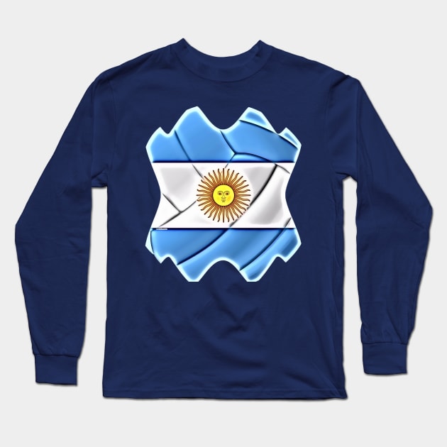 Soccer ball Argentina Champion World 2022 Long Sleeve T-Shirt by Lebihanto